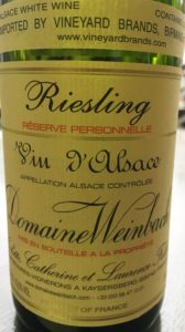 Domaine Weinbach Reserve Personelle Riesling 2015 May, 19 2017