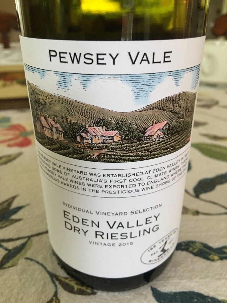 Pewsey Vale Dry Riesling 2015 May 13, 2016