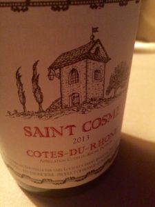 Saint Cosme Cotes du Rhone 2013 November 13, 2015